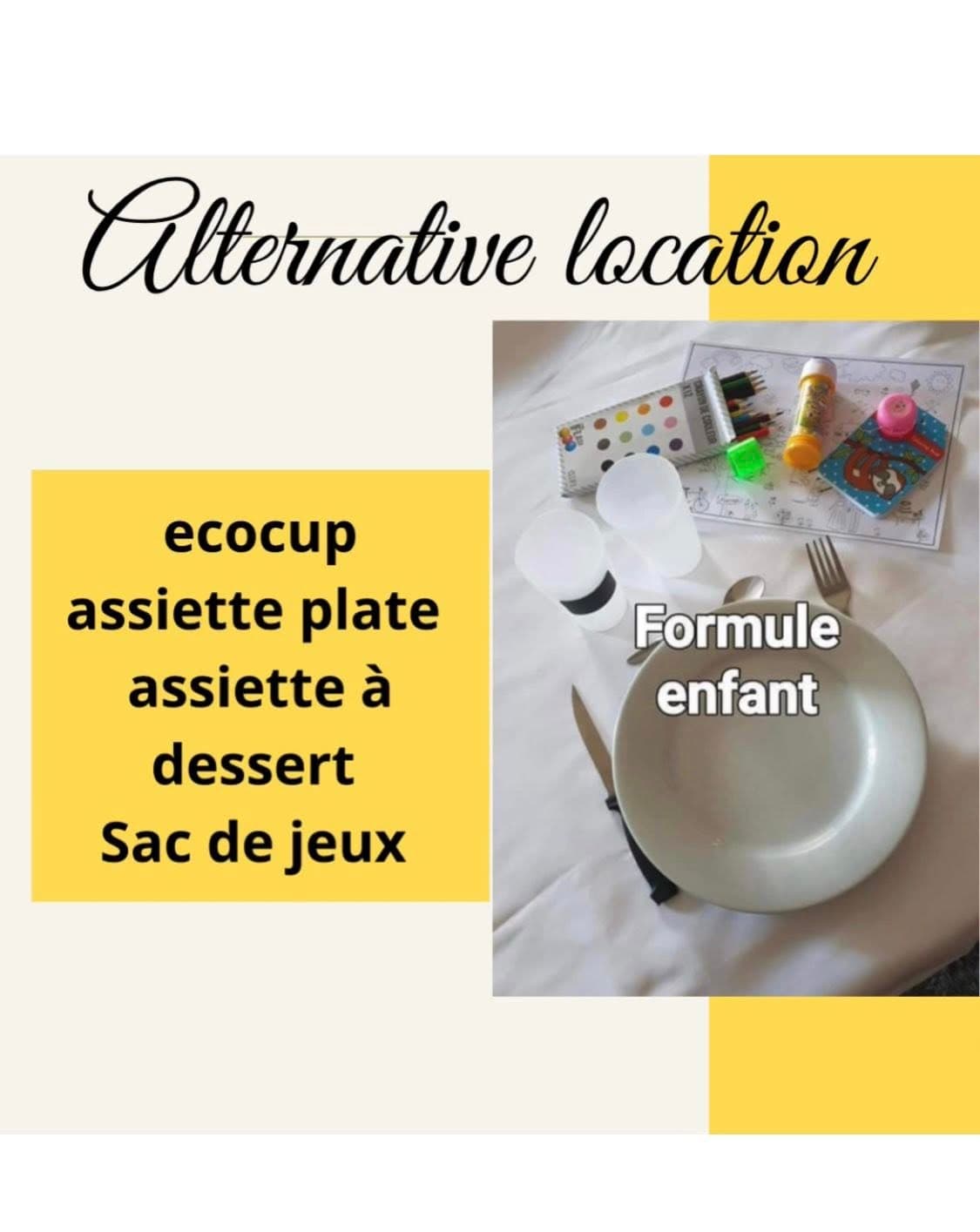 Présentation de la formule Enfant
